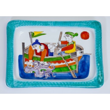 Rectangular Tray Fishermen Folk VSS40FK2 Rectangular Tray Fishermen Folk VSS40FK2